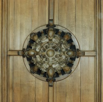 Interior.
Detail of ceiling piece ventilater in Council Chamber