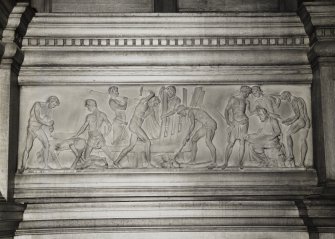 Interior.
Detail of section of frieze in Council Chamber.