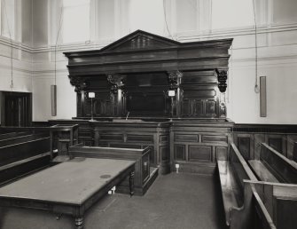 Interior.
View of bench in main Sheriff Court room.