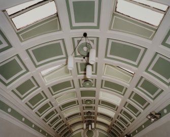 Interior.
View of ceiling in Court room no. 4.