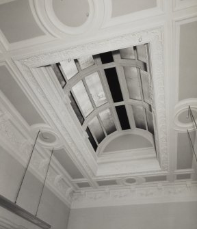 Interior.
View of ceiling of NE staircase.