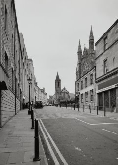 View of church along School Wynd from E
