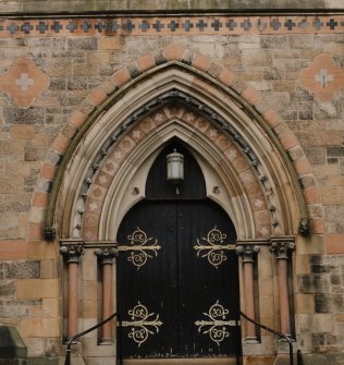 Entrance doorway, detail