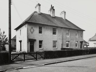 View of specimen block of four flats.