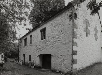 View of barn building from North