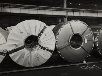 Interior.
View of strip steel ready for despatch.