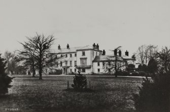 Copy of historic photograph showing view from SE.