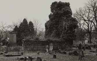 General view of graveyard from NE.