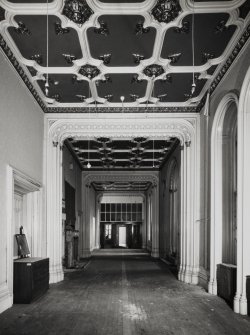 Interior.
View of main corridor from N.