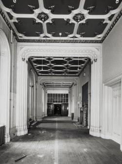 Interior.
View of main corridor from S.