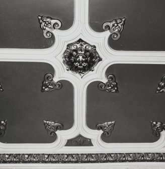 Interior.
Detail of ceiling in main corridor.