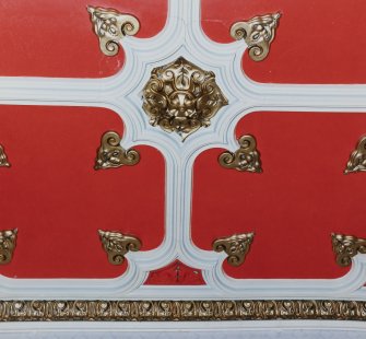 Interior.
Detail of ceiling in main corridor.