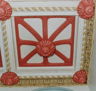Interior.
Detail of staircase ceiling.