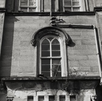 Detail of first floor window.
