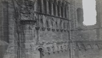 Detail of gable-end of S transept.