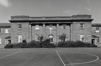 View of central block from S.