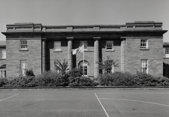 View of central block from S.