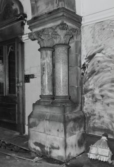Interior.
Detail of free "Corinthian" columns in hall.