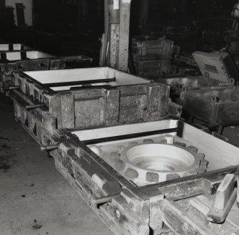 Detail of moulds for French company "Trane", to form parts for air extraction equipment