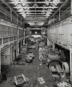 Interior.
Elevated view of former Textile Machinery Assembly department.