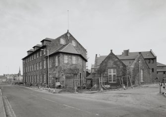 General view of what remained of Alma Works in March 1996, the multi-storeyed mill underoing conversion into flatted houses.