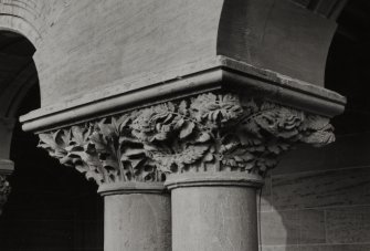 Detail of column capital on S arcade.