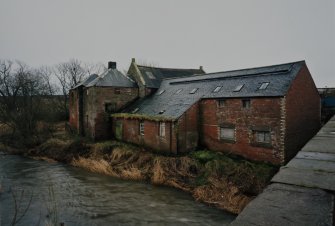 View of N side of mill from NW (from Balmullie Bridge)