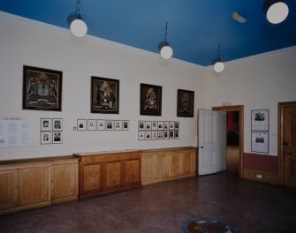 Interior. 1st floor Guild Hall from NW