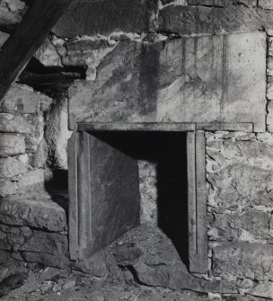 Interior.
View of fireplace in attic of no 7.