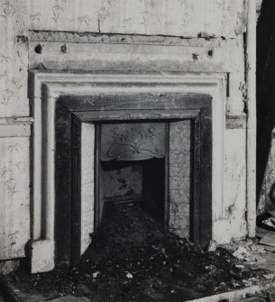 Interior.
View of fireplace at first floor of no 9.