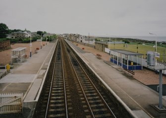 View from SW looking from station footbridge.