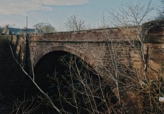 Oblique view of SE side of bridge from E