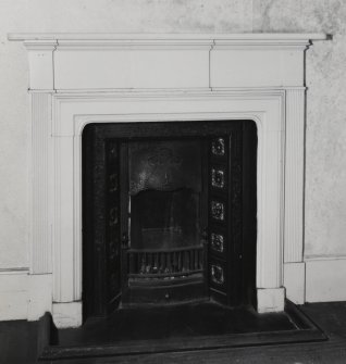 Interior.
Detail of fireplace on W wall on second floor of NE pavilion.
