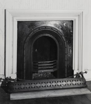 Interior.
Detail of fireplace on S wall on second floor of SW apartment.