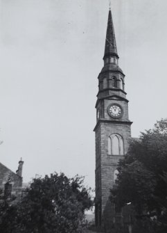 View of steeple from SW.