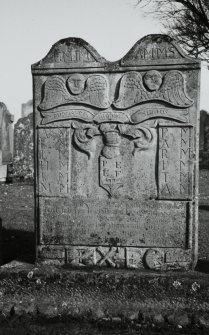 Detail showing headstone of Scot.