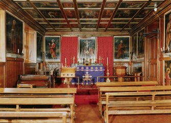 Interior.
View of chapel from ENE.