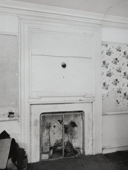 Interior.
Detail of fireplace in room adjacent to pantry on first floor.