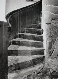 Interior.
Detail of spiral staircase.