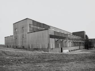 Exterior view of maltings buildings from W