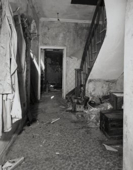 Interior.
View of entrance hall on ground floor from SW.