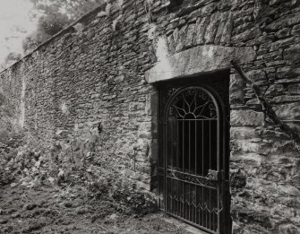 View of gatehouse entrance from W.