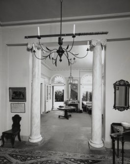 Interior.  Ground floor, inner hall, view of opening to outer entrance hall.