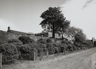 View of SW perimeter wall from W.