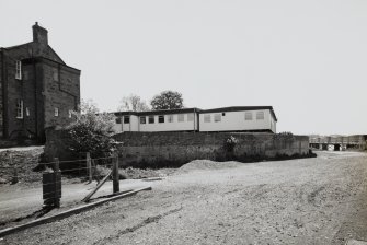 View of NW perimeter wall from N.