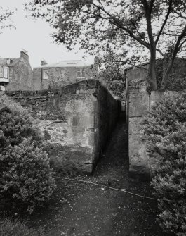 Detail of W end park wall pedestrian access.
