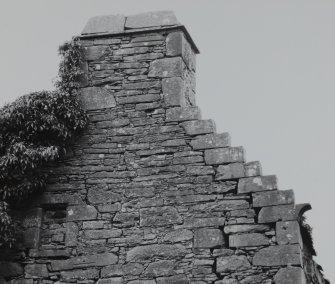 Detail of chimney-stack and crowsteps.