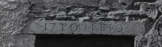 Detail of carved lintel.