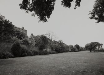 View of central portion of the Old Town walls and 8 Bridge Street from NNE.