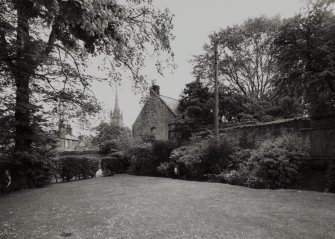 View of Old Town walls and 2 Bridge Street from SW.